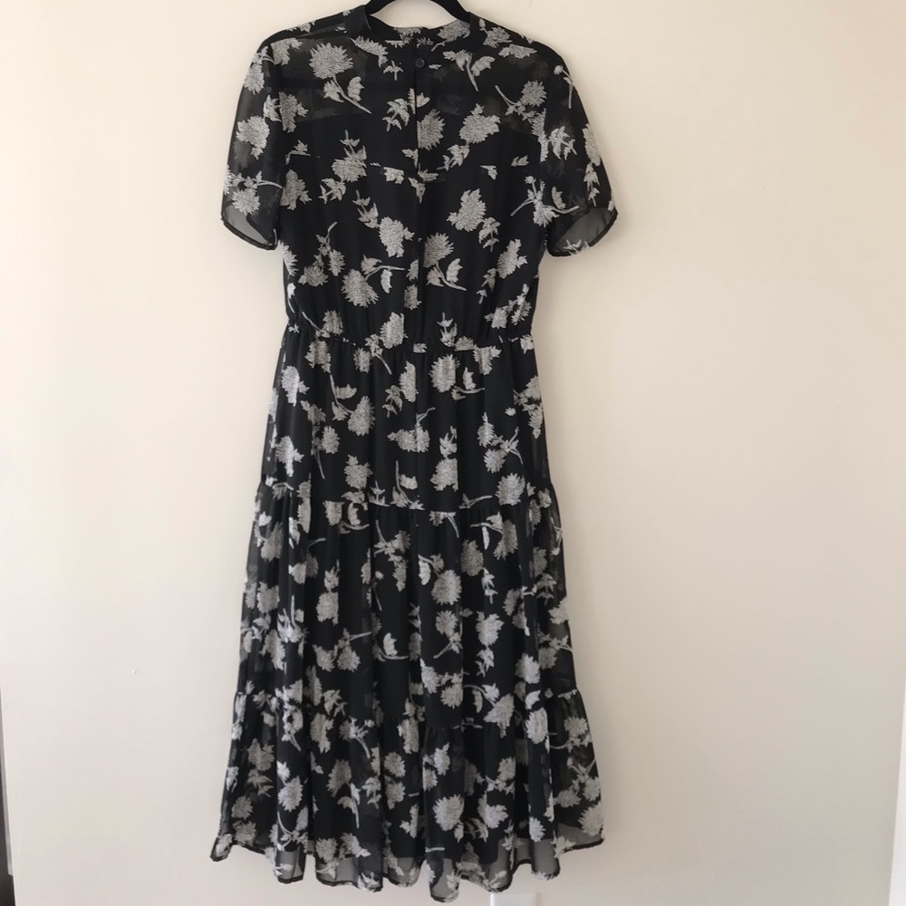 Lulus Floral Dressed Up Black Floral Print Midi Dress - Picture 12 of 16